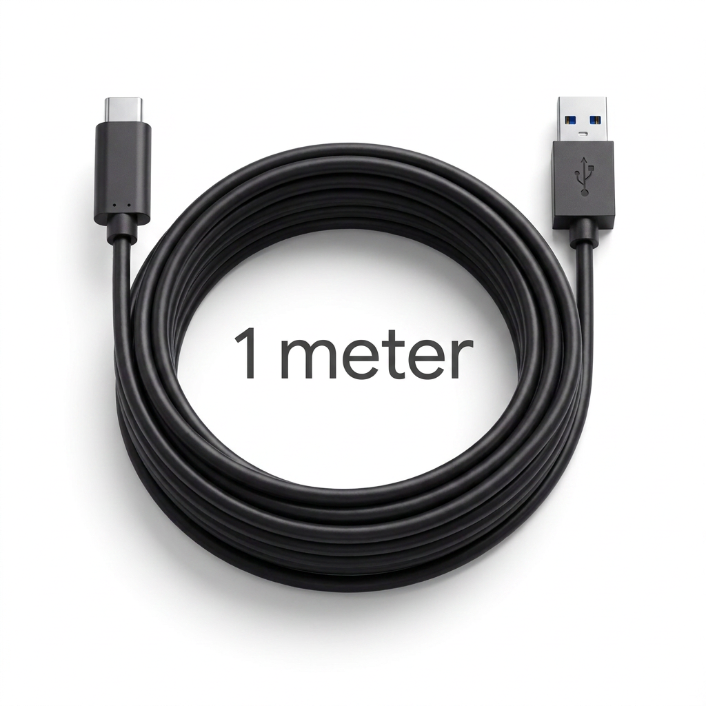 Extra Longo Cabo USB-C — 1 m de liberdade de movimentos