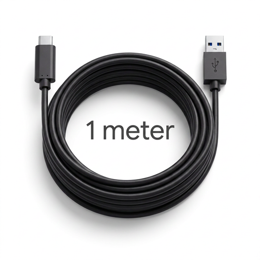 Extra Longo Cabo USB-C — 1 m de liberdade de movimentos