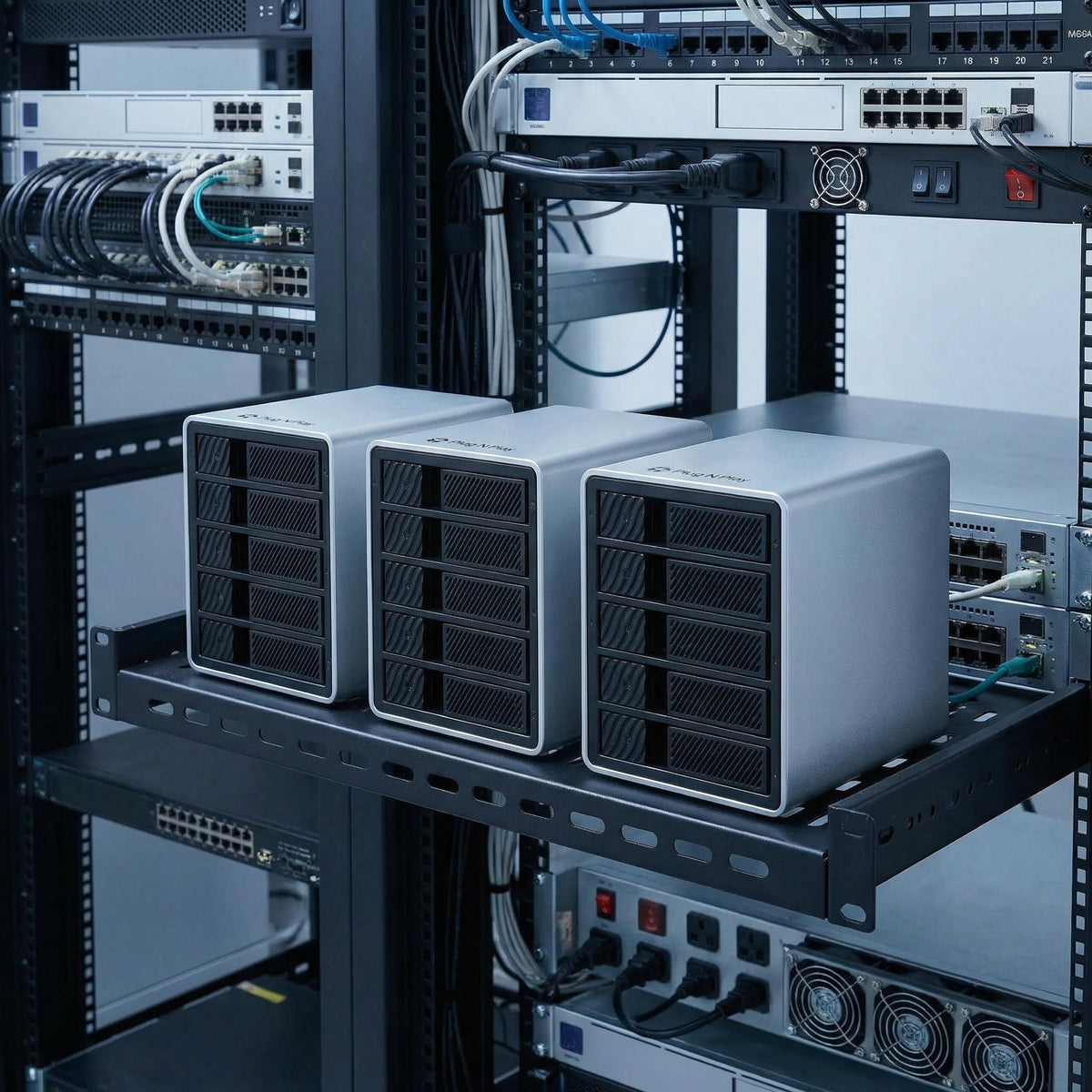 NAS Core Hub de Armazenamento 5 baias 10Gbps