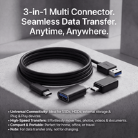 Conjunto universal de adaptadores 3 em 1